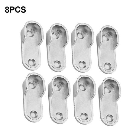 

2PCS Wardrobe Clothes Tube Support Closet Rod Pole End Bracket Thickening Holder