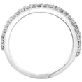 thumbnail image 2 of Pompeii 1/4ct Diamond Wedding Ring 14k White Gold Stackable Womens Anniversary Band, 2 of 3