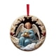 thumbnail image 2 of Adornos navideños, Adornos navideños, Adornos navideños colgantes de madera, Adornos navideños para el árbol de Navidad, Adornos para el coche, 2 colgantes navideños de madera, 2 of 7