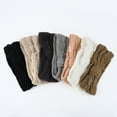 thumbnail image 5 of Unique Bargains 1 Pc Women's Warm Headband Winter Ear Warmer Cable Knit Head Wraps Dark Brown, 5 of 6