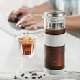 thumbnail image 4 of Cold Brew Coffee Maker Mason Jar Pitcher 800ML Stainless Steel Filter with Cup Brush Cold Brew Pitcher for Fruits Tea, 4 of 9