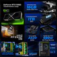 thumbnail image 3 of PC Gamer IA Xtreme PC Gaming NVIDIA GeForce RTX 5060 AMD Ryzen 7 5700 16GB SSD 1TB WIFI Cyberpunk Valerie Edition Productividad Versátil Acelerada con IA, 3 of 6