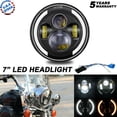 thumbnail image 2 of 2PCS LED Round Headlights Halo Angle Eye 7" Inch For Jeep Wrangler JK TJ CJ LJ, 2 of 9