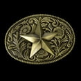 thumbnail image 4 of Racing Butterfly Retro Bronze Star MensBelt Buckle Cowboy Western Large Metal Alloy Buckles, 4 of 7