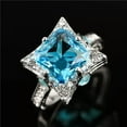 thumbnail image 4 of K-KED Women Delicate Jewelry 925 Silver Filled Cubic Zirconia Rings Wedding Party Ring Sz 6-10-#4-6, 4 of 9