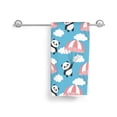 thumbnail image 6 of Wukai Panda Flying in the Sky Lightweight, Quick-Drying Microfiber Towels - Soft and Absorbent for Fitness, Sports, Yoga, Travel, Gym - 2 Pack, Dark Grey, 6 of 8