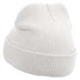 thumbnail image 2 of Brown Flying Eagle Embroidered Super Stretch Knit Watch Cap Beanie - White OSFM, 2 of 5