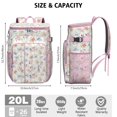thumbnail image 3 of Sunflower and Daisy Insulated Cooler Bag - 20L Leakproof Backpack for Camping, Beach, and Hiking, Holds 26 Cans, 3 of 6