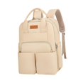 thumbnail image 4 of Runquan Mommy Backpack Fashionable Lightweight Wear Resistant Large Capacity Handbag Khaki, 4 of 8