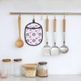 thumbnail image 5 of Cow Print Flowers Butterfly Pot Holders for Kitchen - Heat Resistant Oven Mitts Hot Pads with Pocket, Non Slip Silicone Pot Holders, Cuteness Hanging Loop Potholders for Kitchen Baking, 5 of 5