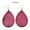 Carmine, variant on New Monogram Blank Wood Teardrop Earrings for Women Costume Wooden Drop Jewelry