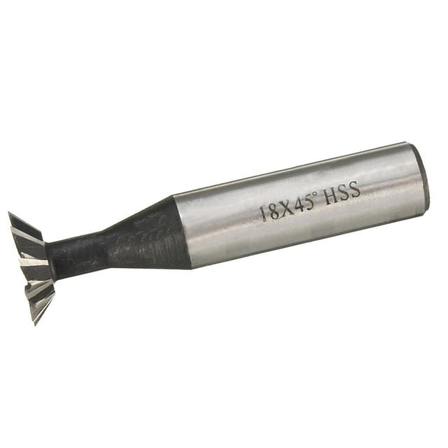 de cola de acero de alta de 45 gra, herramienta de fresado, molino de extremo, flautas, selección 18 mm Baoblaze Cortador de cola de milano