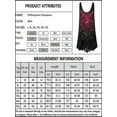 thumbnail image 2 of Enwejyy Women's Plus Size Gothic Scoop Neck Sleeveless Floral Print Gorgeous Lace Hem Tank Tops, 2 of 3