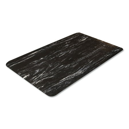 Crown Candy Mats & Matting Cushion-step Surface Mat, 36 X 60, Marbleized Rubber, Black