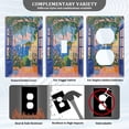 thumbnail image 3 of Yayeee Blank Wall Plate Cover 1-Gang 4.5"x2.7" Home Unused Decorative Outlet, Blue Window, 3 of 7