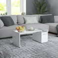 thumbnail image 2 of vidaXL Coffee Table Concrete Gray 35.4"x17.7"x13.8" Chipboard, 2 of 27