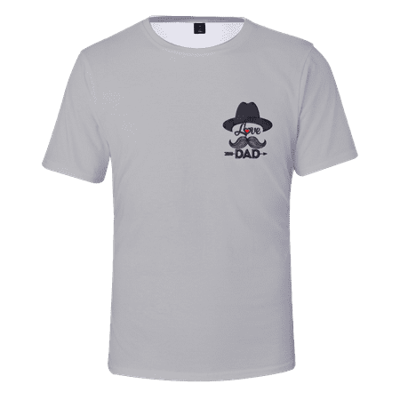 

MLFU Gifts For Dad s Toddler Boys Short Sleeve Tee Classic Tshirts Sizes Kids-Adult Unisex