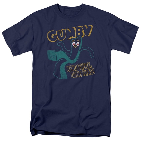 Gumby Bend There S/S Adult 18/1 T-Shirt Navy