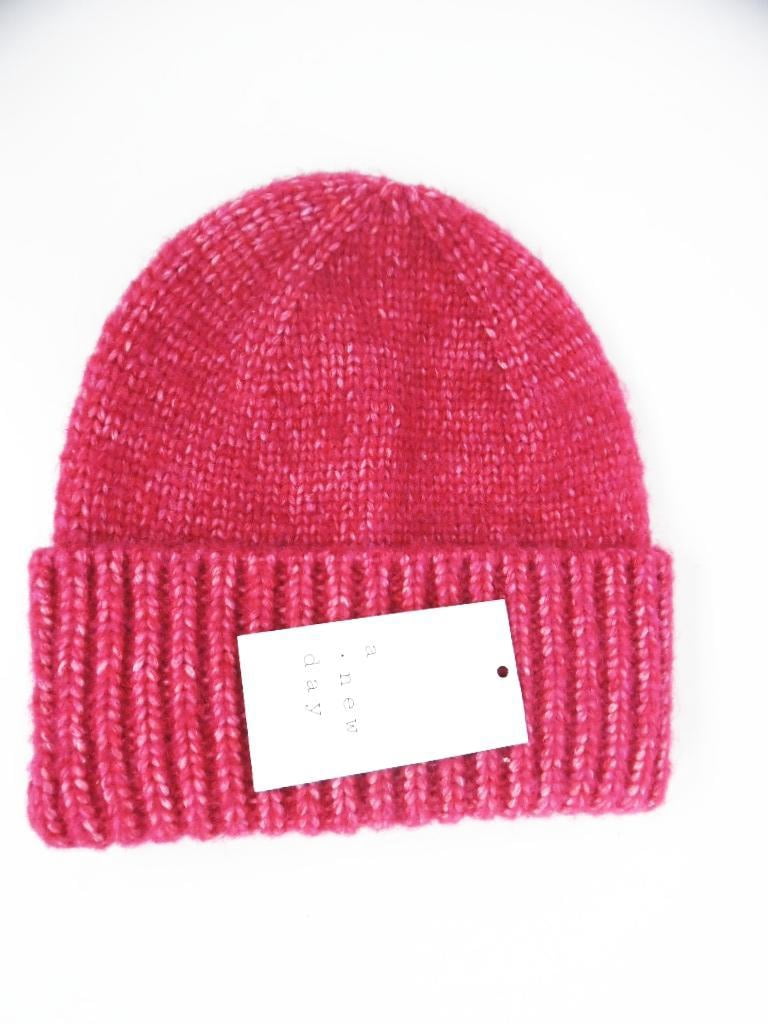 Knit Beanie - Burgundy, Red 