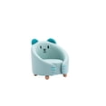 thumbnail image 5 of Kumji Kids Armchair for 1-4 Years, Blue Upholstered Child Chair with Beautiful Small Cat Shape, Princess Chair for Toddlers, Children's Furniture, Blue Relax Chair for Kids, Blue, 5 of 7