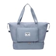 thumbnail image 3 of Bolsa de viaje, bolsa de fin de semana, bolsa deportiva resistente al desgarro para ropa Azul, 3 of 9