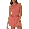 thumbnail image 2 of Hanes Women's Originals Racerback, 2-Pack, Comfywear Supersoft Rib Cropped Tank Top Loungewear Pack, 2 of 4