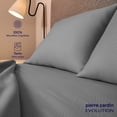 thumbnail image 3 of Juego De Sábanas Matrimonial 100% Microfibra Suave Pierre Cardin Gris Claro Zigzag, 3 of 8