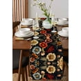 thumbnail image 4 of Boanket Colored Flower Table Runner - 90 Inch Long, Kitchen Dining Table Runner Dresser Scarves, Retro Country Red Blue Floral Wildflower Farmhouse Decor for Coffee Tables Wedding Party Banquet, 4 of 8
