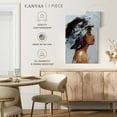 thumbnail image 5 of Elephant Stock Gorgeous Lady Wall Art - Vertical Canvas Wall Art - Living Room Wall Decor - People Canvas - Black And Brown Decor - 30" x 45", 5 of 8