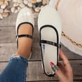thumbnail image 2 of ShiShine Women's Mesh Ballet Flats Round Toe Fishnet Ballerina Flats Buckle Strap Mary Jane Ballet Flats for Parties Daily, 2 of 8