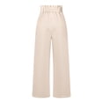 thumbnail image 4 of Wide Leg Dress Pants for Women High Waisted Wide Leg Pants with Belt Office Work Business Casual Trousers with Pockets, 4 of 8