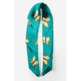 thumbnail image 2 of Bimba Green Butterflies Printed Pure Silk Scarf Neck Wrap Summer Hair Bandanas For Women 40 x 40 Inches, 2 of 6
