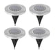 thumbnail image 1 of Paquete de 4 luces de disco solares para exteriores, iluminación de paisaje de tierra impermeable para paso de pasarela de jardín, 1 of 5