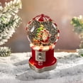 thumbnail image 6 of Sharprepublic Christmas Musical Snow Globe Craft Musical Lantern for Bookshelf Living Room The Santa Elk, 6 of 8