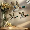thumbnail image 2 of 3 PCS Mallard Duck Nursery Decor Duck Wall Art, Wooden Wall Decoration, Rustic Green Drake Art Signs, Flying Birds Hanging Decor for Bedroom Living Room, 2 of 4