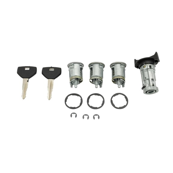 NOVAPARTS-924-908 Ignition Switch Lock Cylinder & Door Lock Cylinder with 2 Keys for 1990-1995 Jeep Cherokee XJ Wrangler YJ Comanche for 1992 1993 Dodge Viper 1990 Dodge B/D/W 150/250/350