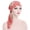 Hot Pink Flower, variant on Women Flowers Pattern Long Tail Turban Hat Pink Headwear Head Scarf Headwrap