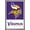 Barnwood Framed Version, variant on NFL Minnesota Vikings - Logo 21 Wall Poster, 22.375" x 34", Framed