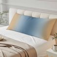 thumbnail image 4 of Blue Yellow Ombre Body Pillow Covers 20"x60", Farmhouse Modern Gradient Art Soft Brushed Microfiber Breathable Throw Pillow Covers, Pillowcase with Zipper for Couch Sofa Bedroom Living Room, 4 of 9