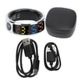 thumbnail image 2 of Fitness Tracker Ring, Smart Ring Color Screen Water Proof Multiple Sports Modes APP Connection Touch Button  for Climbing Cycling Running Size 8 ID 17.7mm / 0.70in, Circumference, 2 of 7