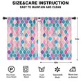 thumbnail image 2 of Blackout Kids Curtains,Multi Color Moroccan Checkered Pattern Childrens Insulated Curtains Set Of 2,Bedroom Essentials,Toddler Room Decor 42"x54", 2 of 5