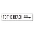 thumbnail image 2 of To The Beach Arrow Novelty Decor, Metal Wall Sign - 4x18 Inches, 2 of 4