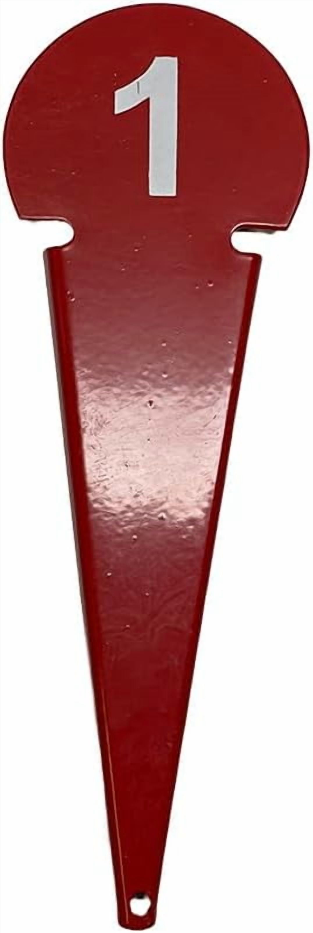 Durable Discus & Shot Put Markers (Set of 10) Essential Track and Field Equipment, Spiked Tips for Secure Placement, High Visibility, Robust Metal Construction for Competitions and Training