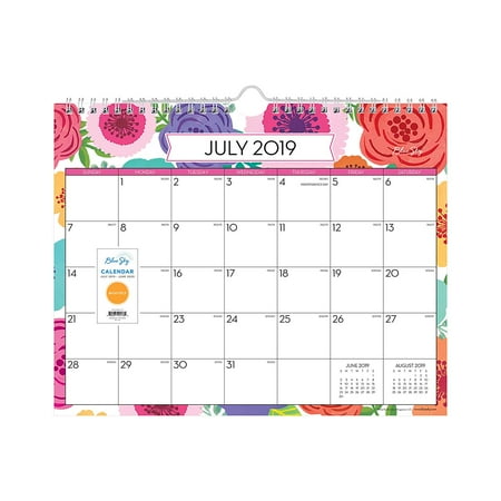 Photographic Monthly Wall Calendar 2019-2020 Academic Year Monthly Wall Calendar, Twin Wire Binding, 11