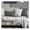 thumbnail image 6 of 2CFun 18” x 18” Rustic Gray Linen Decorative Pillow Covers, Machine Washable (2 Count), 6 of 6