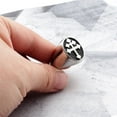 thumbnail image 5 of Valily Lorraine Cross Ring 14K White Gold Crux Vera Cross of Lorraine Rings for Men Jewelry S215, 5 of 6