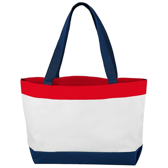 Alta Classic Genuine Handle Travel Tote Travel Bag - Red, White, and Blue