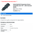 thumbnail image 2 of Intake Manifold Temperature Sensor - Compatible with 1997 - 2003 Chevy Malibu 1998 1999 2000 2001 2002, 2 of 2