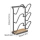 thumbnail image 3 of Estante para tablas de cortar, estante para sartenes, estante para tapas de sartenes, sin perforaciones, fácil de instalar, estante multifuncional de pared de varias capas., 3 of 6