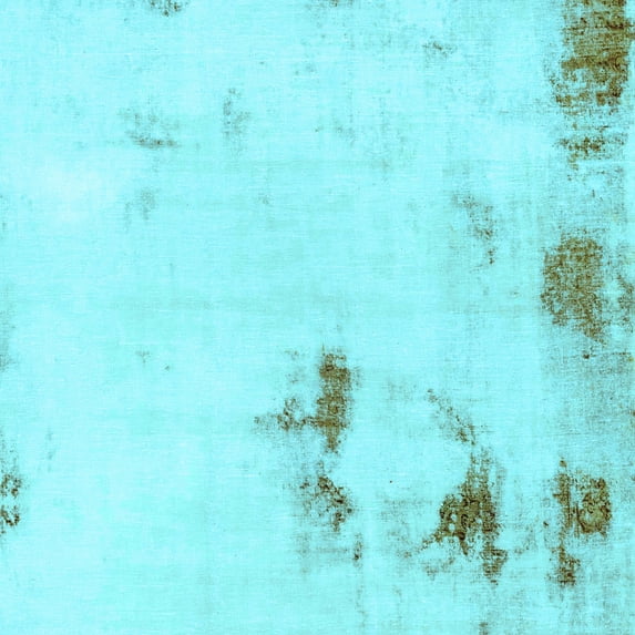 Ahgly Company Indoor Square Abstract Light Blue Modern Area Rugs, 7' Square